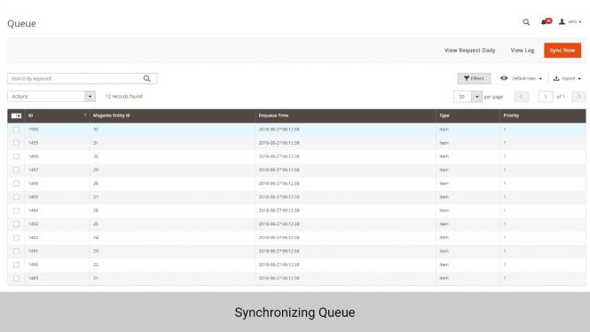 Admin can add data to queue for later processing, to remove the unwanted data