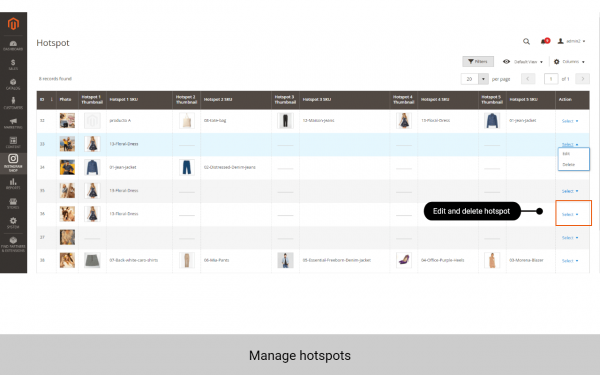 magento 2 instagram integration manage hotspots