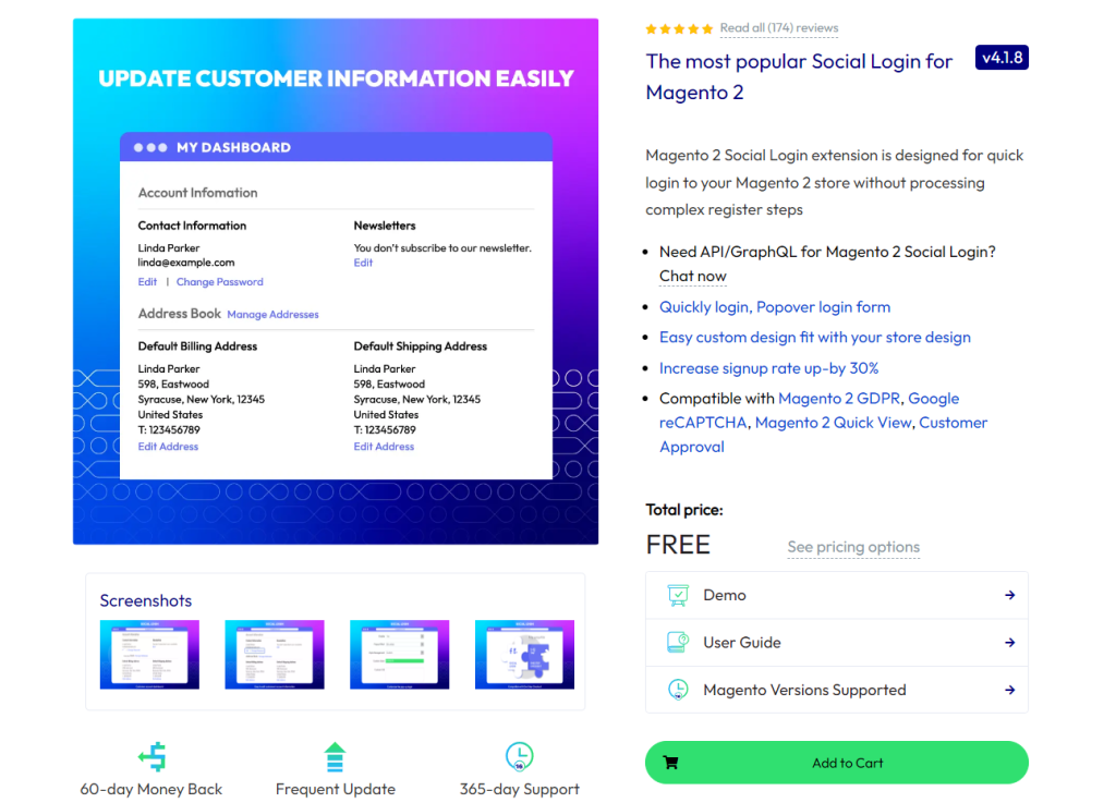 Magento 2 Social Login extension by Mageplaza